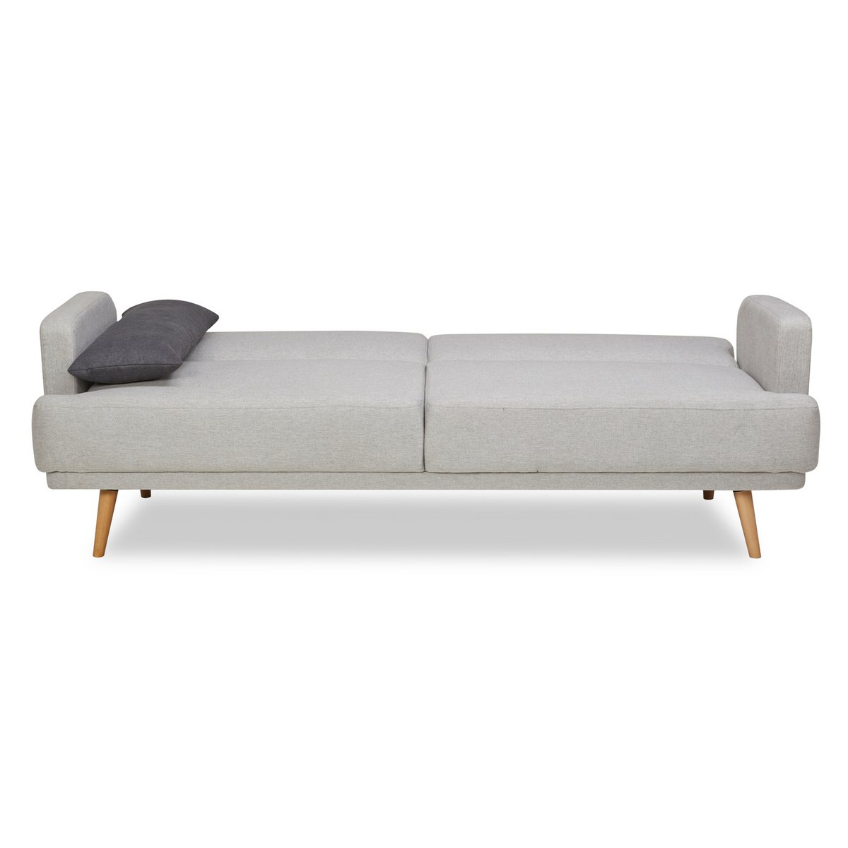 3-Sitzer Sofa Webstoff Grau – Bild 3