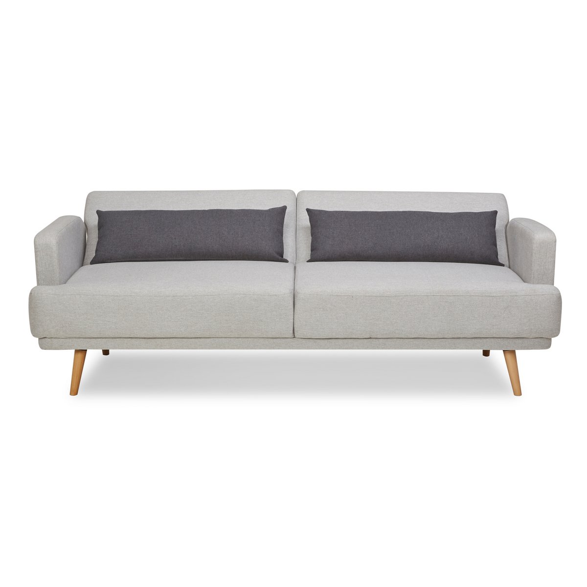 3-Sitzer Sofa Webstoff Grau – Bild 4