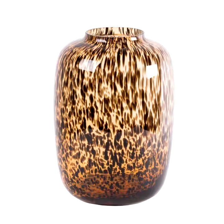 Gepardenvase Braun Klein