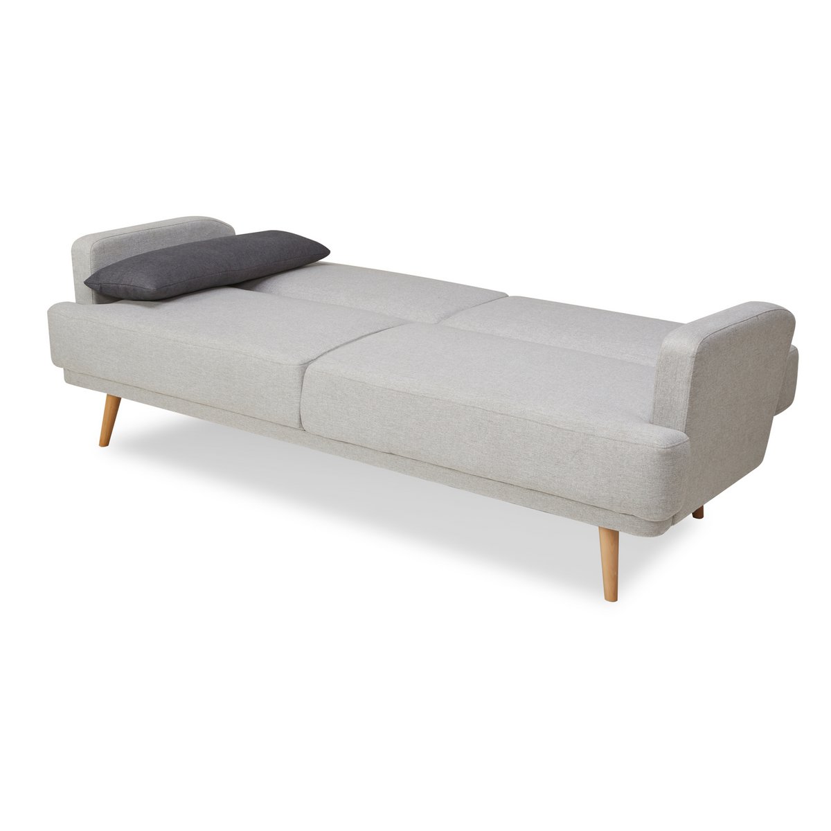 3-Sitzer Sofa Webstoff Grau – Bild 10