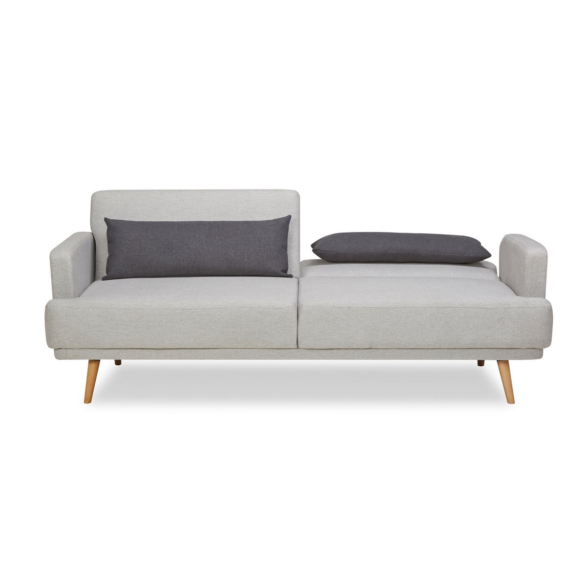 3-Sitzer Sofa Webstoff Grau – Bild 13